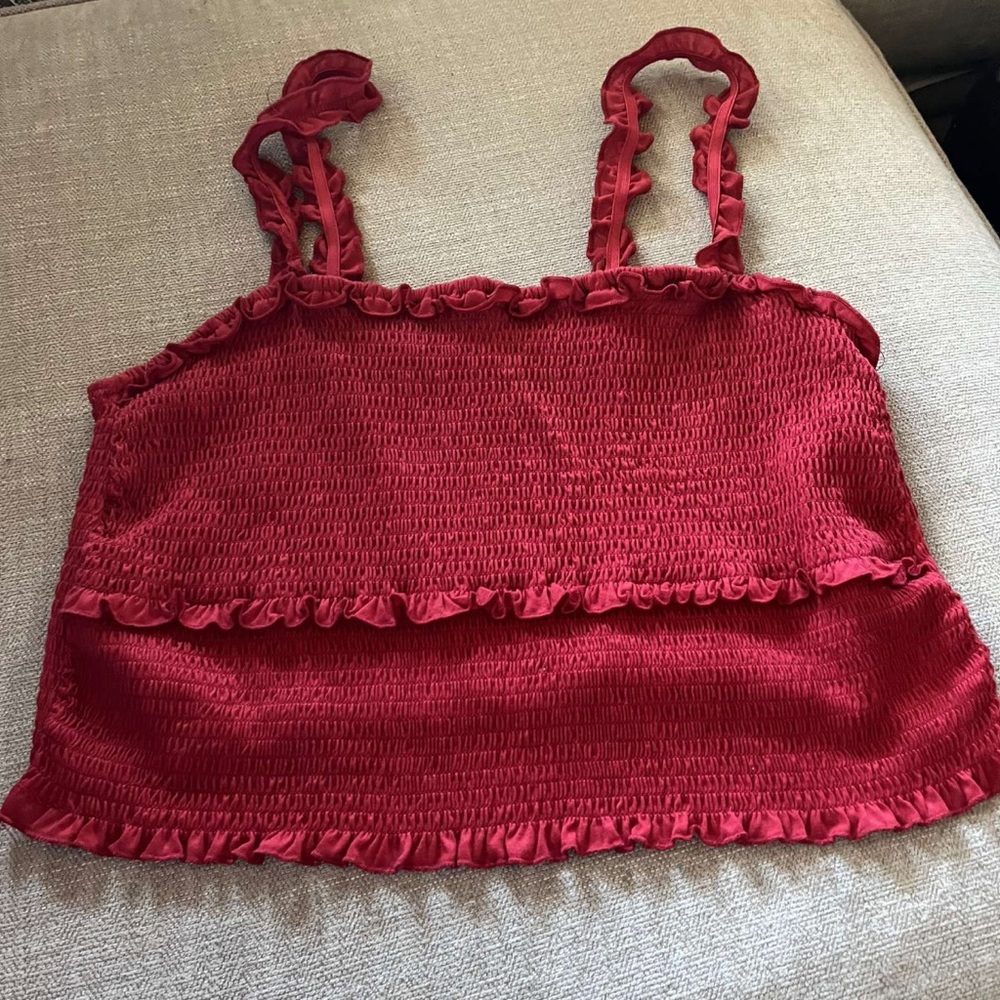 Plus Size Cute Red Cropped Tanktop!